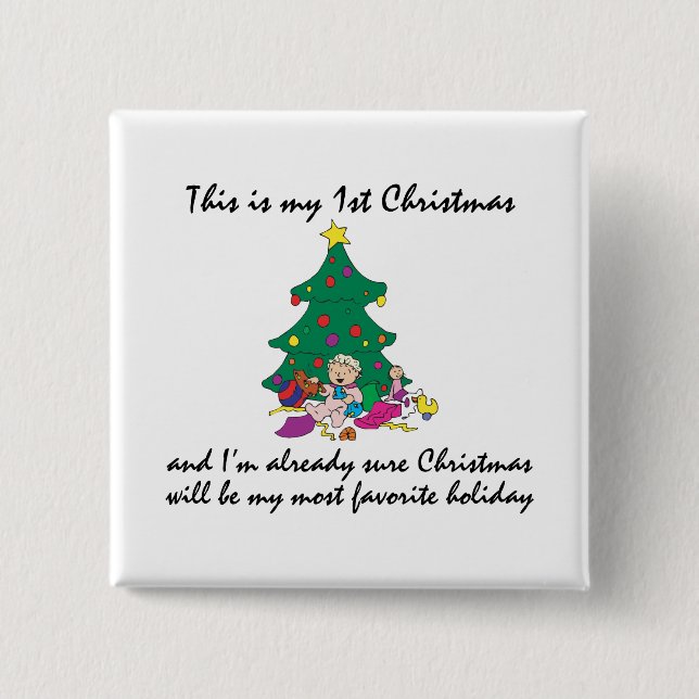 Mein 1. Weihnachten Button (Vorderseite)