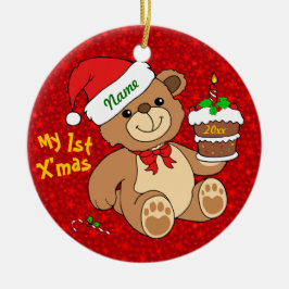 Mein 1. Weihnachten Keramik Ornament