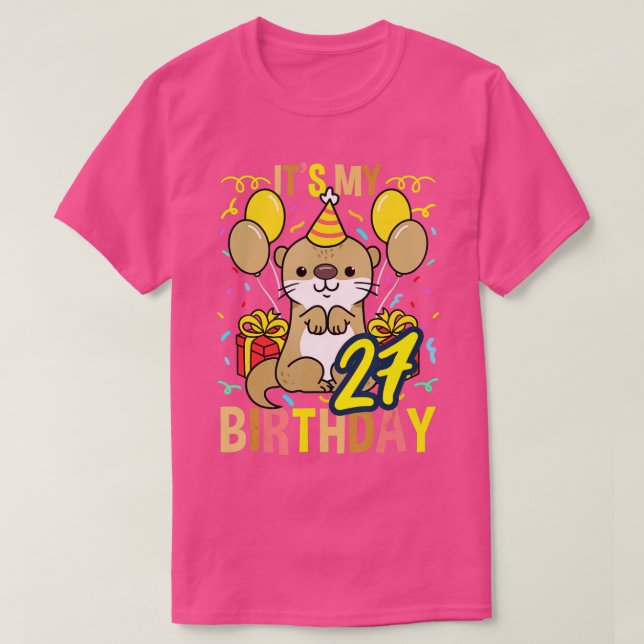 Mein 27. Geburtstag T-Shirt (Design vorne)