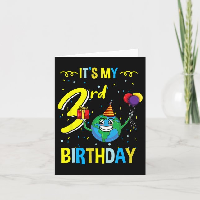 Mein 3. Geburtstag Karte (Vorderseite)