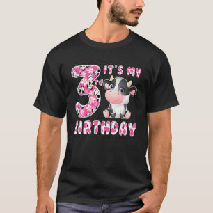 Mein 3. Geburtstag Kinder 3 Jahre alte Niedliche K T-Shirt