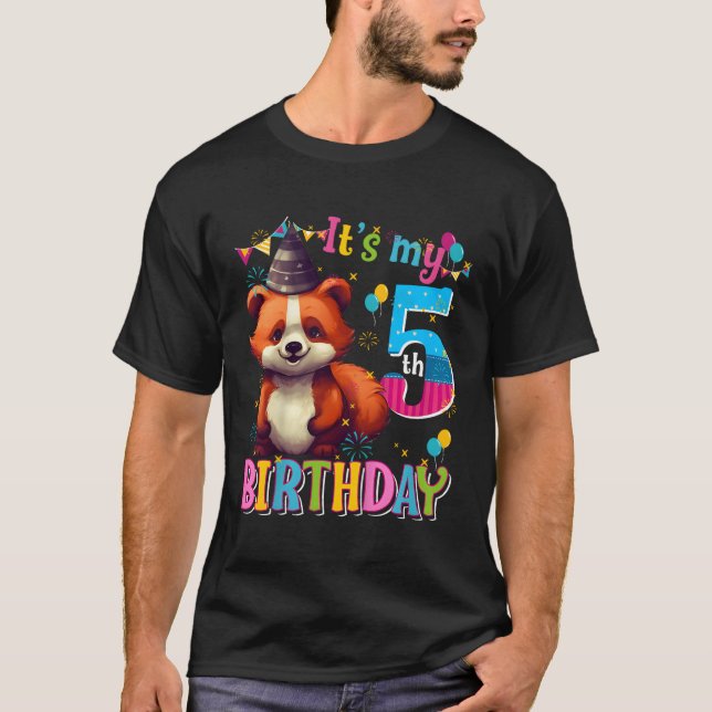 Mein 5. 5 Red Panda T-Shirt (Vorderseite)