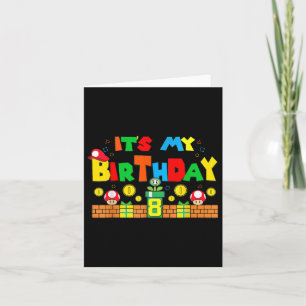 Mein 8. Geburtstag Gaming Vater und Mama Karte