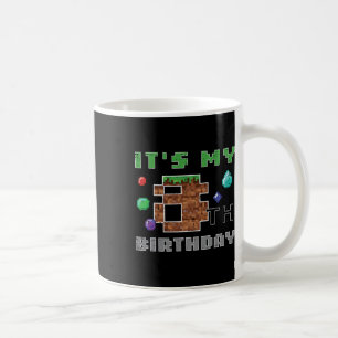 Mein 8. Geburtstag Pixel 8 Gamer Video Gaming Jung Kaffeetasse