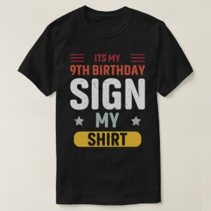 mein 9. Geburtstagsschild mein Shirt