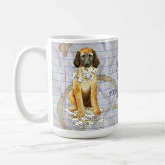 Mein afghanisches Hound hat meinen Lektionsplan au Kaffeetasse