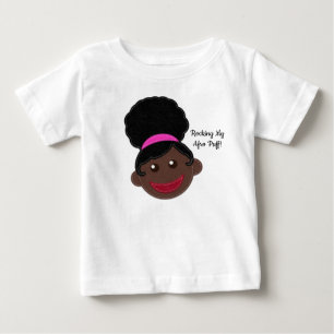 Mein Afro-Puff rockt! Natürliches Kinderhaar Baby T-shirt