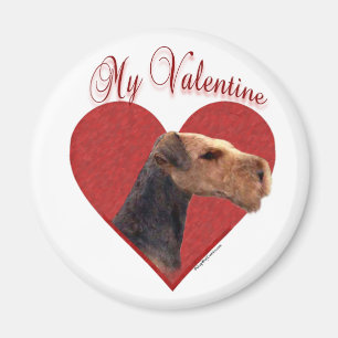 Mein Airedale Terrier Valentine Magnet