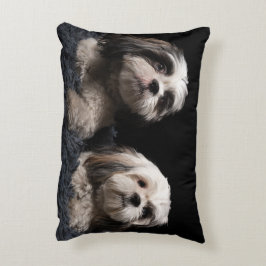 Mein Akzent-Kissen zwei WächterShih Tzu Dekokissen