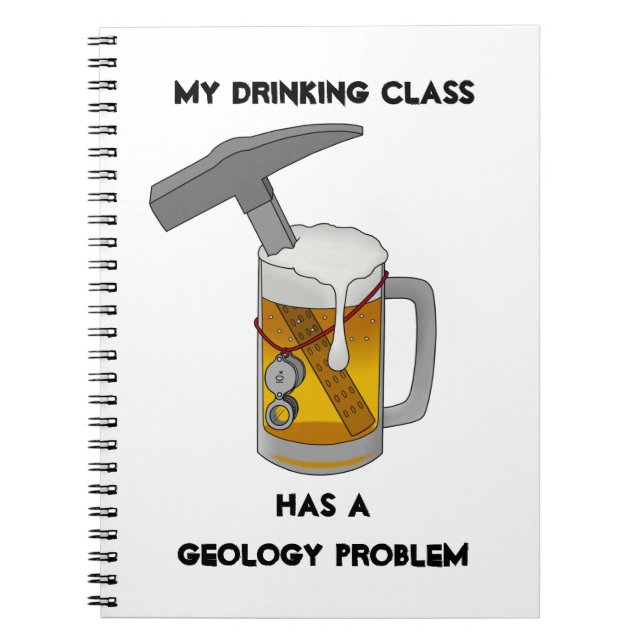 Mein Alkoholkonsum hat ein Geologieproblem Notizblock (Vorderseite)