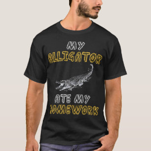 Mein Alligator hat meine Hausaufgaben Krokodil Kin T-Shirt
