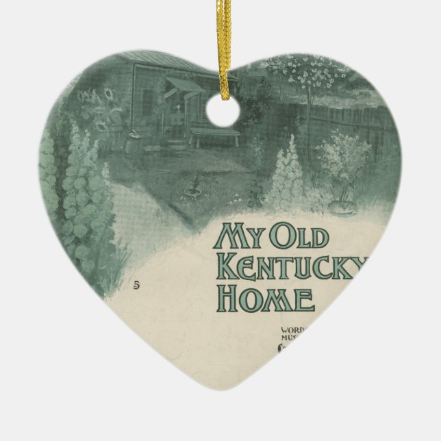 Mein altes Kentucky-Zuhause Keramikornament (Vorne)
