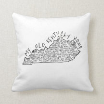 Mein altes Kentucky-Zuhausekissen