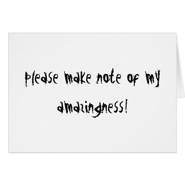 "Mein Amazingness " (Vorderseite (Horizontal))