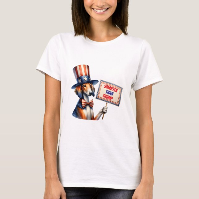 Mein amerikanischer Foxhound ist schlauer als Trum T-Shirt (Vorderseite)