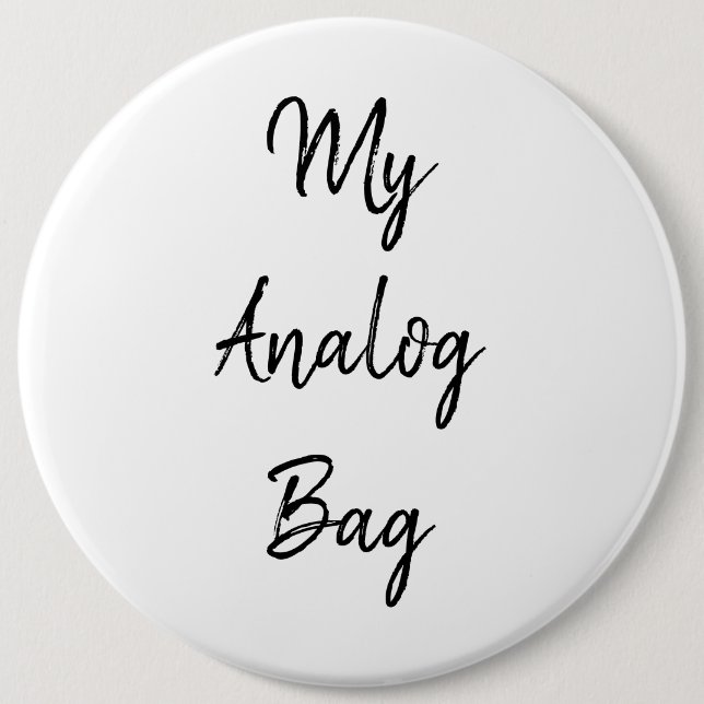 Mein Analog-Tasche-Button  Button (Vorderseite)