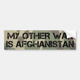 Mein anderer Krieg ist Afghanistan-Autoaufkleber Autoaufkleber