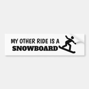 Mein anderer Zug ist ein Snowboard-Aufkleber Autoaufkleber