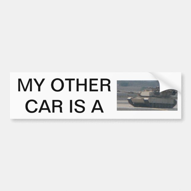 Mein anderes Auto ist ein Behälter Autoaufkleber (Vorne)