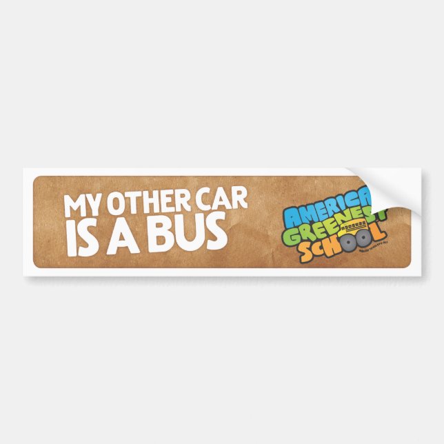 Mein anderes Auto ist ein Bus Buper Aufkleber Autoaufkleber (Vorne)