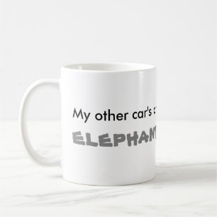 Mein anderes Auto ist ein Elefant - ein lustiges Z Kaffeetasse