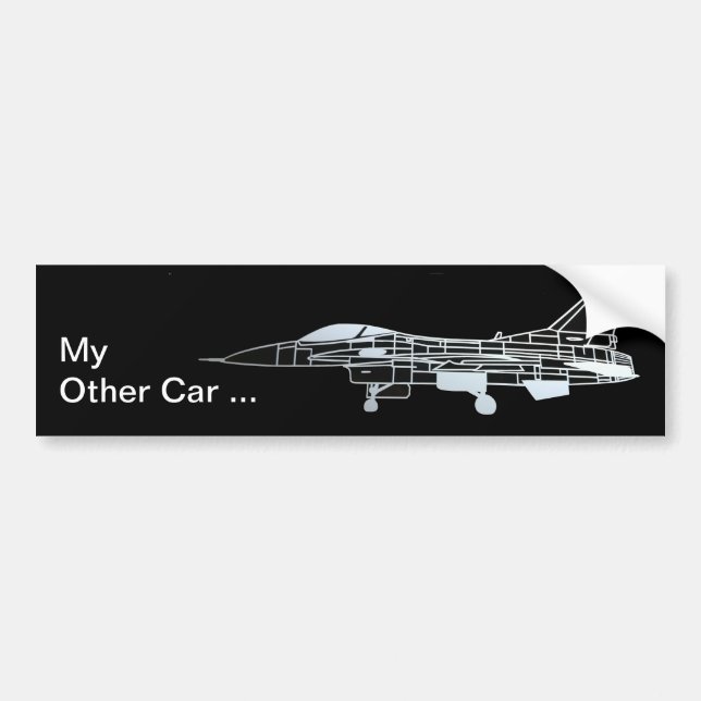 Mein anderes Auto ist ein F-16 Autoaufkleber (Vorne)