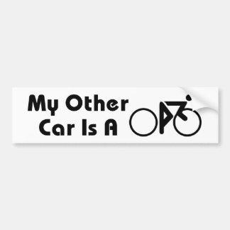 Mein anderes Auto ist ein Fahrrad Autoaufkleber