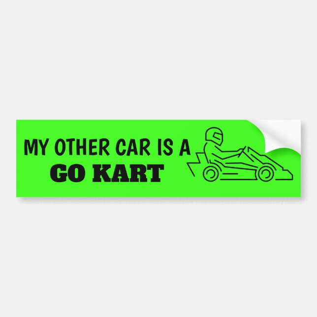 Mein Anderes Auto ist ein Go-Kart-Sticker Autoaufkleber (Vorne)
