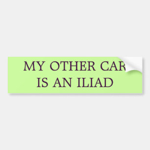 Mein Anderes Auto ist ein Iliad (DAS ORIGINAL) Autoaufkleber