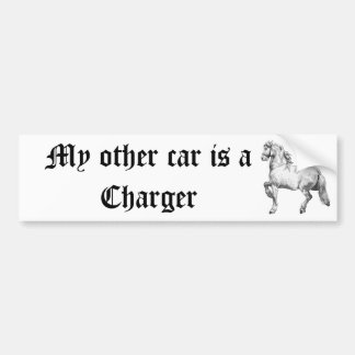 Mein anderes Auto ist ein Ladegerät Autoaufkleber