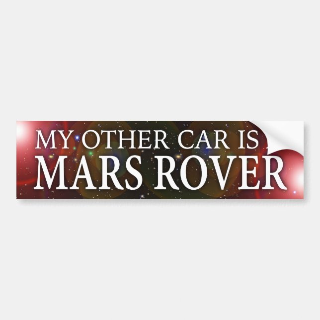 "MEIN ANDERES AUTO IST EIN MARS-VAGABUND " AUTOAUFKLEBER (Vorne)