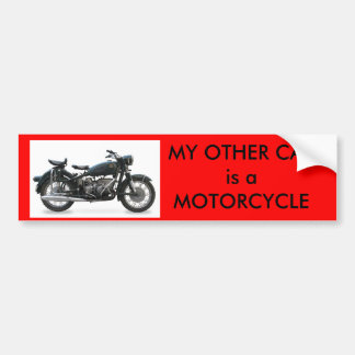 Mein anderes Auto ist ein Motorrad Autoaufkleber