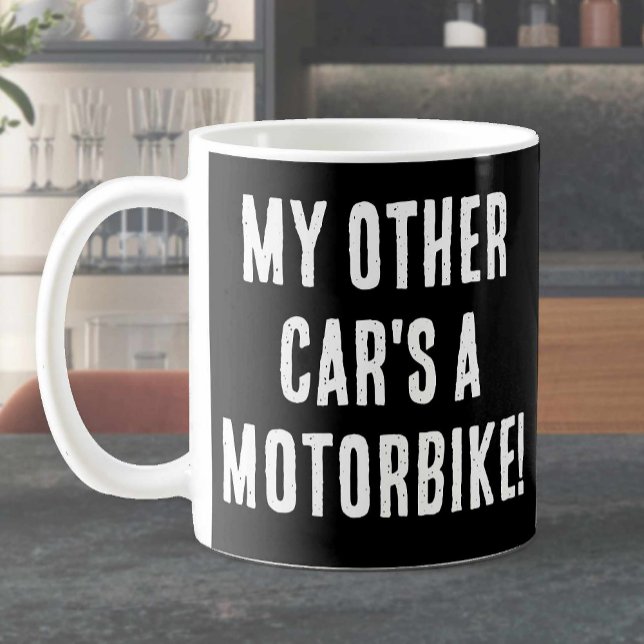 Mein anderes Auto ist ein Motorrad Kaffeetasse (Von Creator hochgeladen)