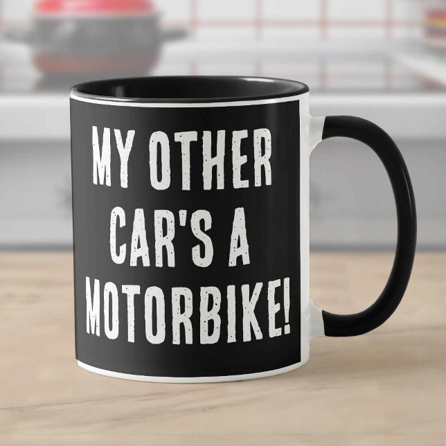Mein anderes Auto ist ein Motorrad Tasse (Von Creator hochgeladen)