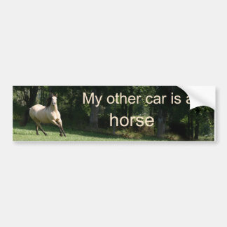 Mein anderes Auto ist ein Pferd Autoaufkleber