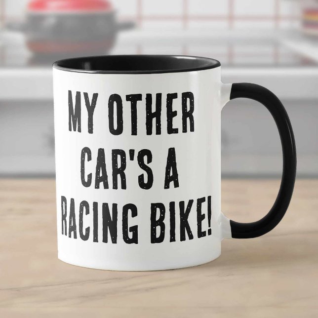 Mein anderes Auto ist ein Rennrad Tasse (Von Creator hochgeladen)