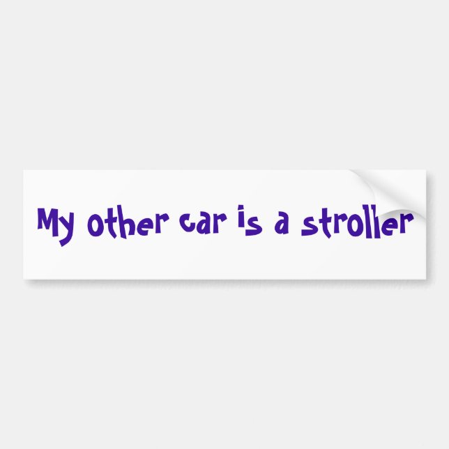 Mein anderes Auto ist ein Spaziergänger Autoaufkleber (Vorne)