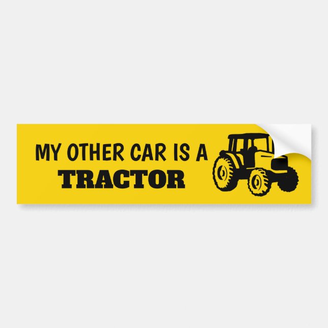 Mein Anderes Auto ist ein Traktorenaufkleber Autoaufkleber (Vorne)
