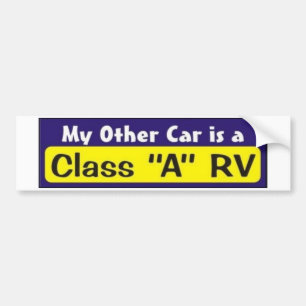 Mein anderes Auto ist eine Klasse "A" RV Autoaufkleber