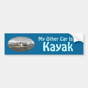 Mein anderes Auto ist Kajak Autoaufkleber