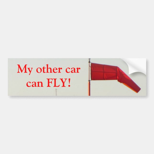 Mein anderes Auto kann Autoaufkleber fliegen. (Vorne)