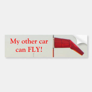 Mein anderes Auto kann Stoßaufkleber fliegen Autoaufkleber