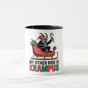 Mein anderes Fahrzeug ist der Krampus Krampus Schl Tasse