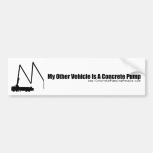 Mein anderes Fahrzeug ist eine Betonpumpe Autoaufkleber