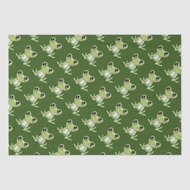 Mein anderes grünes Frosch-Friend-Tissue-Papier Seidenpapier (Vorderseite)