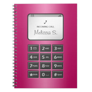 Mein anderes Telefon - pinkfarbenes Notizbuch Notizblock
