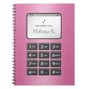 Mein anderes Telefon - rosa Notebook Notizblock