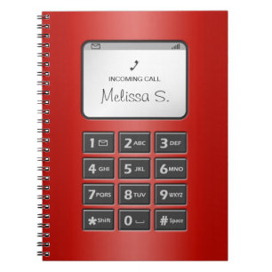 Mein Anderes Telefon - Rotes Notebook Notizblock