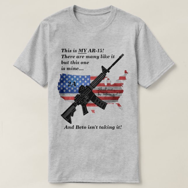 Mein Änderungsantrag AR15 2 wird nicht verletzt T-Shirt (Design vorne)