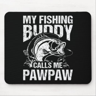 Mein Angelbuddy nennt mich Pawpaw Father's Day Fis Mousepad